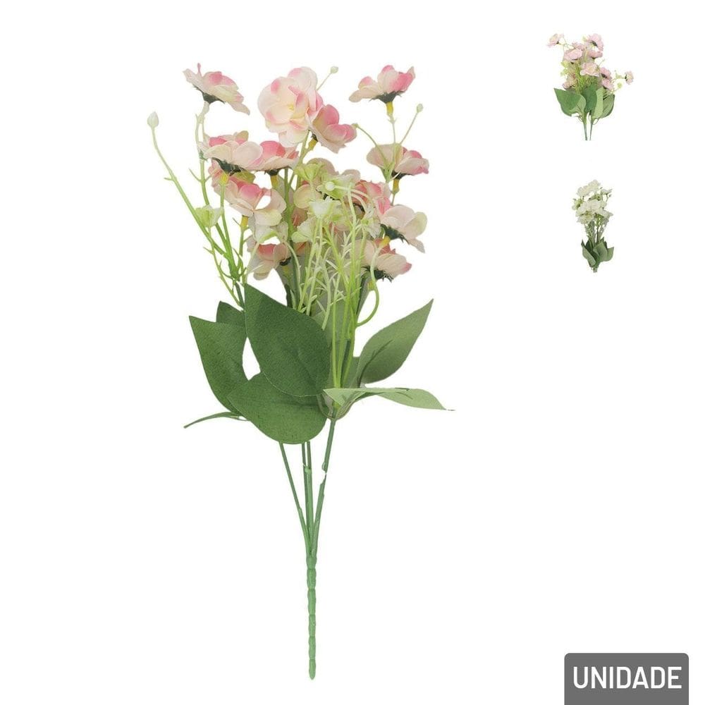 Buquê de Flores 37cm Artificial Color - Tudo em Caixa