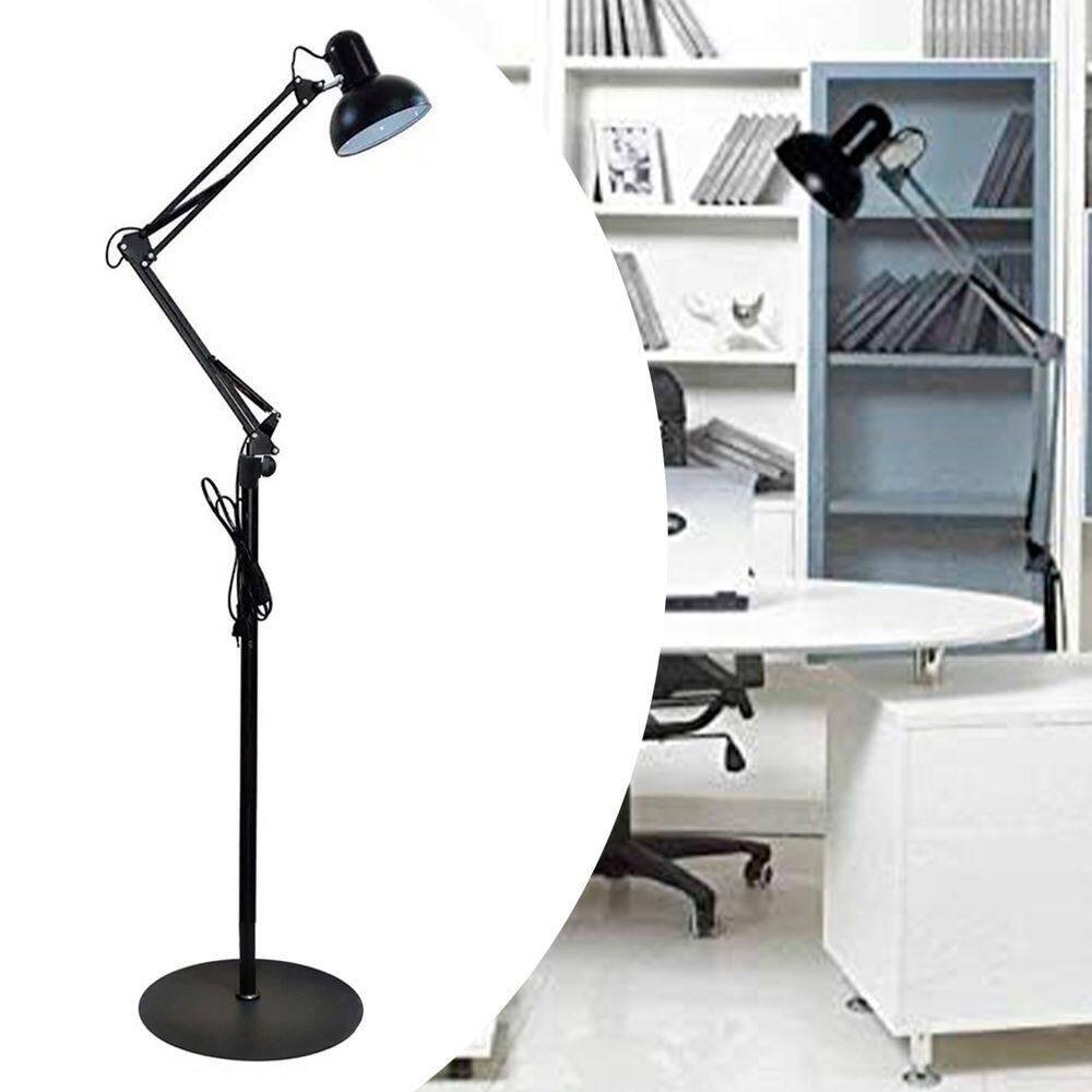 Luminaria Abajur Chao E27 Metal Articulada Iluminaçao Sofa Mesa Sala Trabalho Estudos Leitura Decoraçao