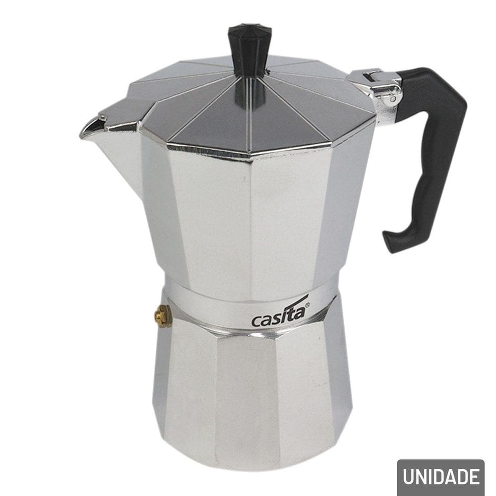 Cafeteira Italianal de Alumínio 300ml 6 Xícarass - Tudo em Caixa