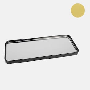 Bandeja Decorativa Plástico Espelho 30x11cm - Tudo em Caixa