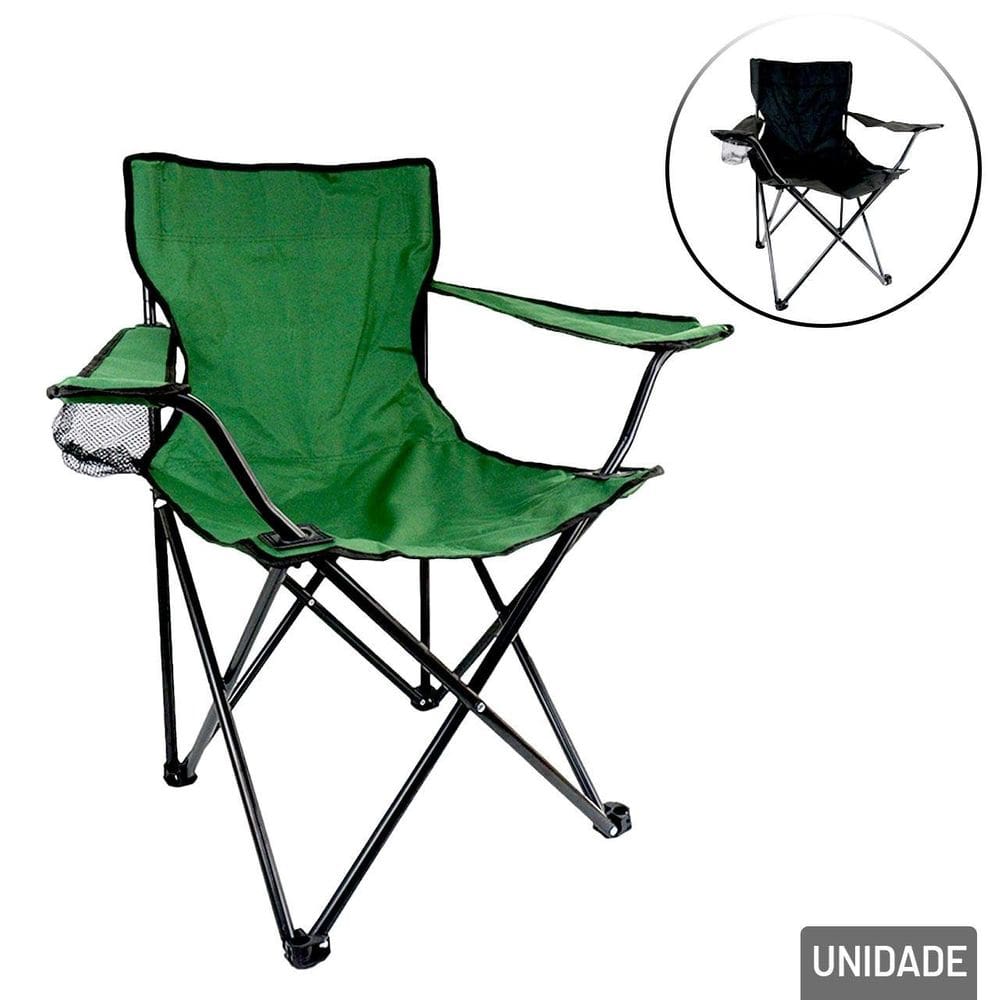 Cadeira Dobrável de Metal Impermeável 80x46cms - Tudo em Caixa