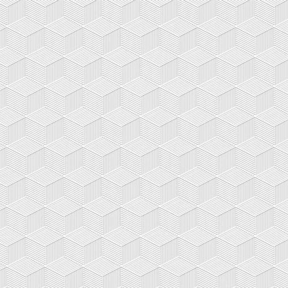 Papel De Parede Fiesta Modern Cubo Mágico Branco 543221 Fiesta Modern 543221