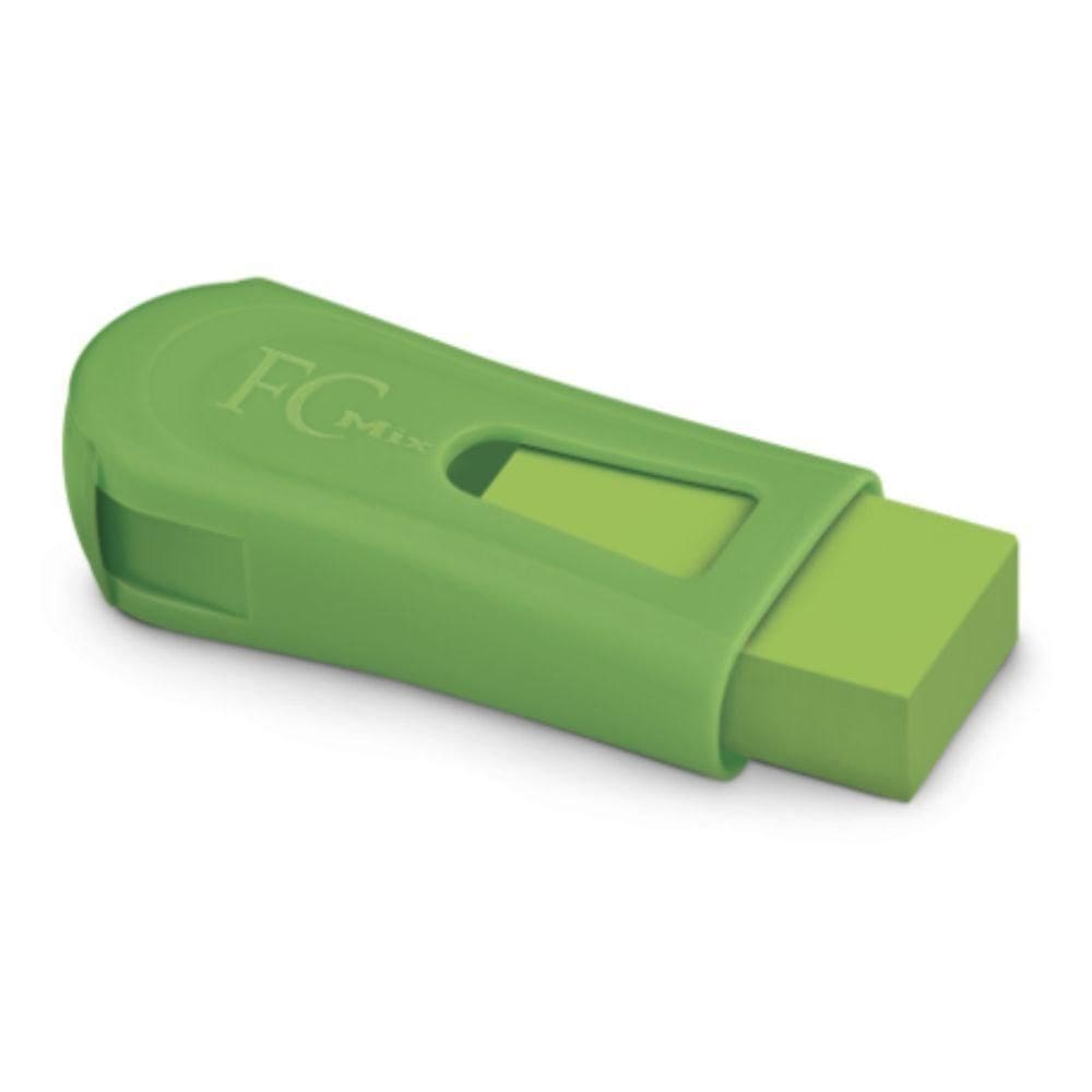 Borracha C- Apontador Faber Castell - Fc Mix Neon Verde Neon