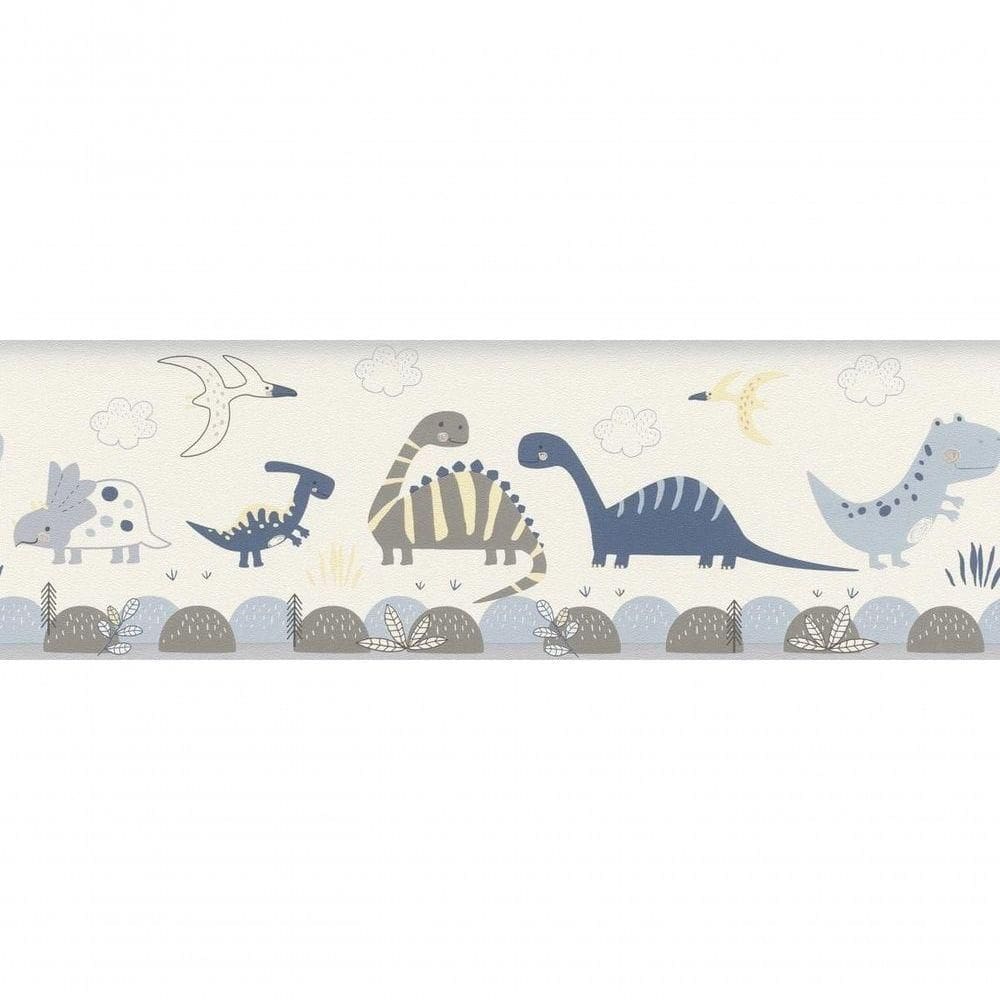 Faixa De Parede Bambino Xviii Dino 248869 Rolo 5m X 0,17m