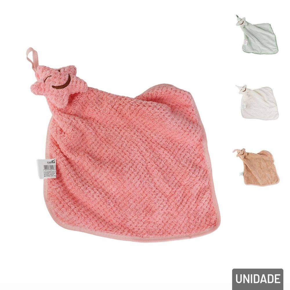 Toalha de Poliéster Infantil 40x30cm Naninha Color - Tudo em Caixa