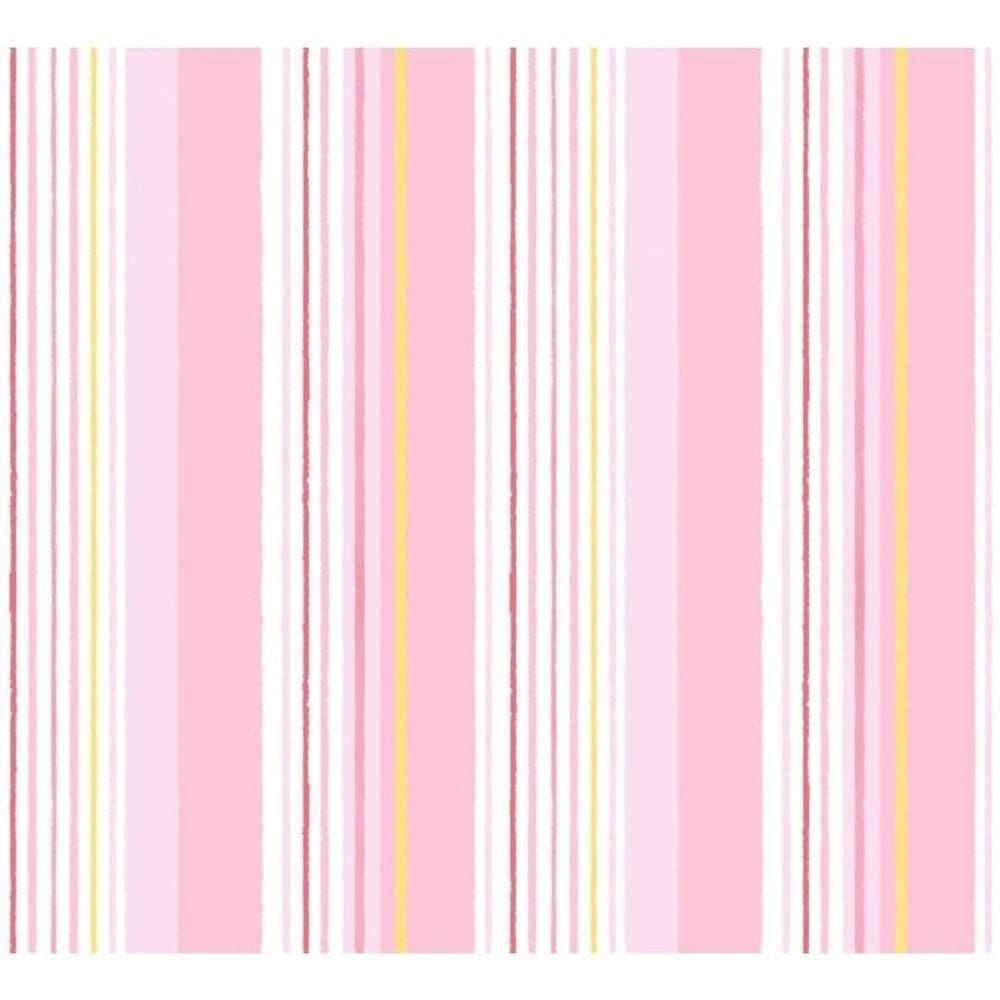 Papel De Parede Treboli Listrado Rosa 5641 - Rolo 10m X 0,53m