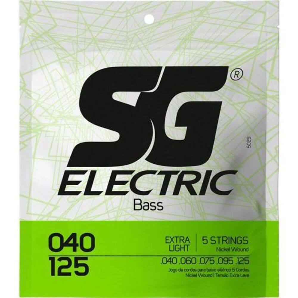 Encordoamento Para Contrabaixo 5 Cordas .040 Extra Leve SG [F002]