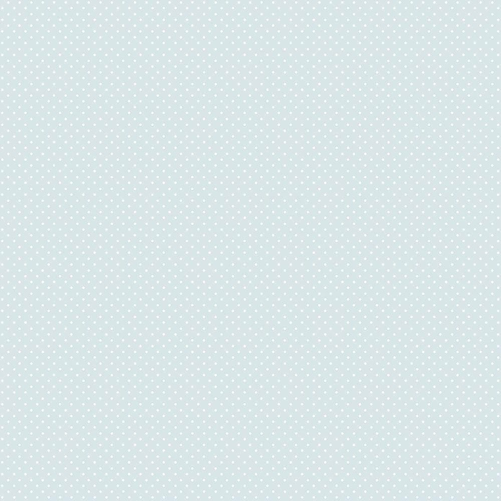 Papel De Parede Lullaby Poá Verde Malva 2275 - Rolo 10m X 0,53m