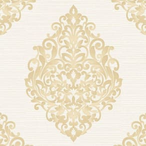 Papel De Parede Fiesta Modern Arranjo Damask Dourado 533081 Fiesta Modern 533081