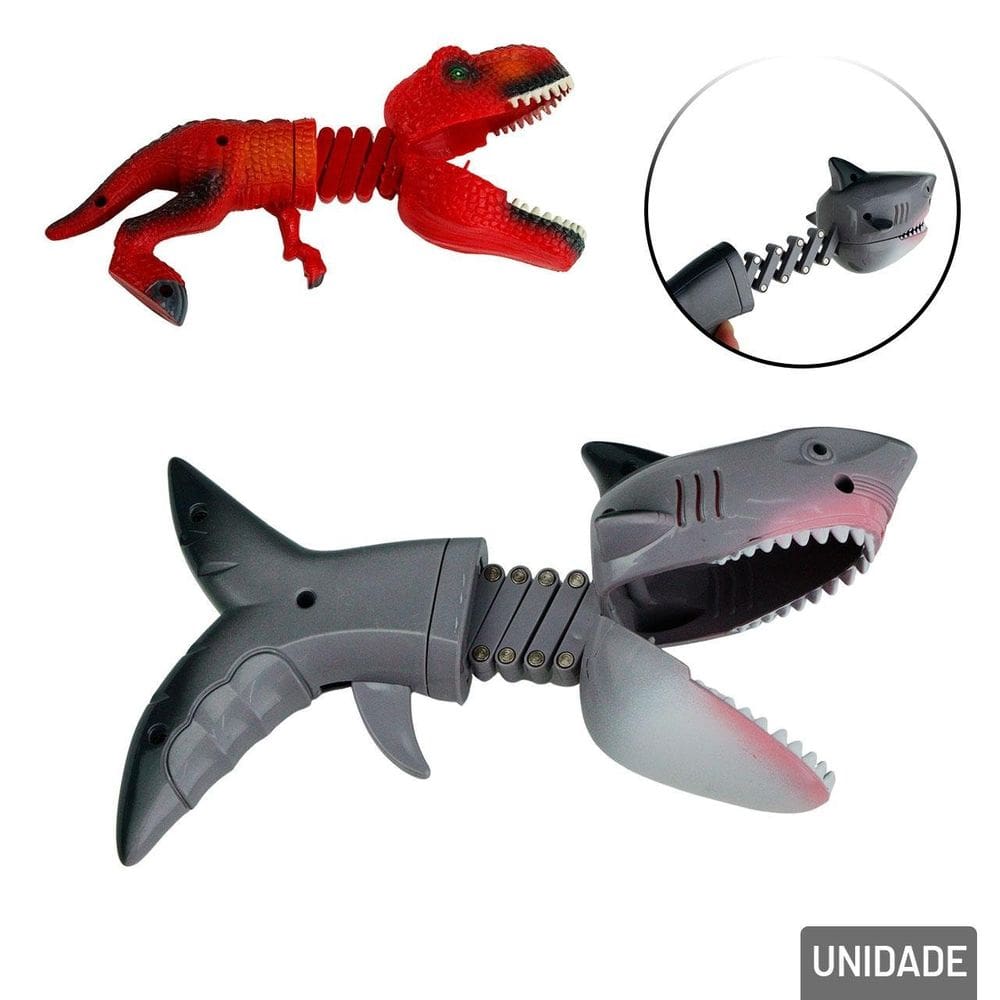 Brinquedo Articulado Garra Agarra Morde - Tudo em Caixa