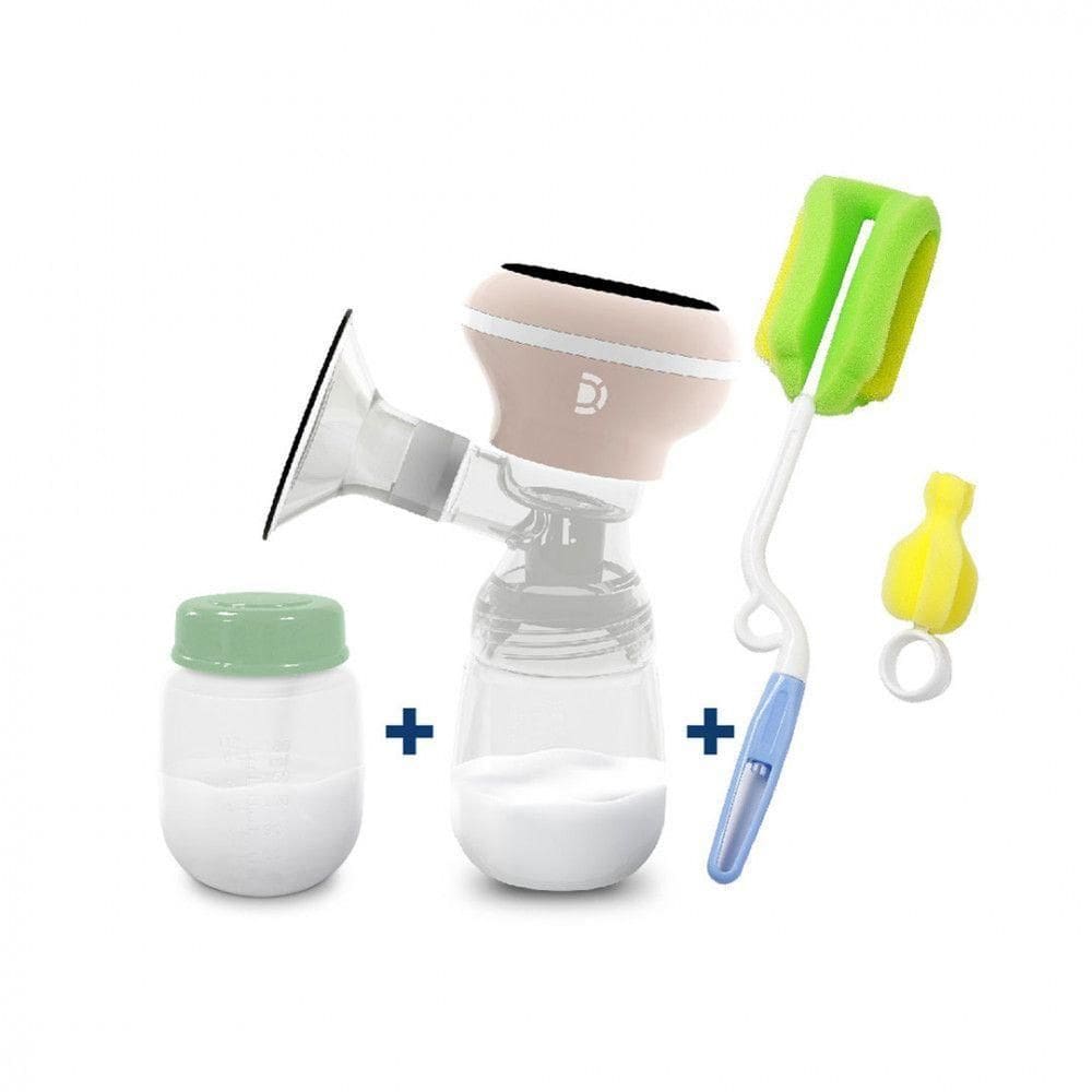 Kit Bomba Tira Leite + Acessórios - Dellamed Branco Bivolt