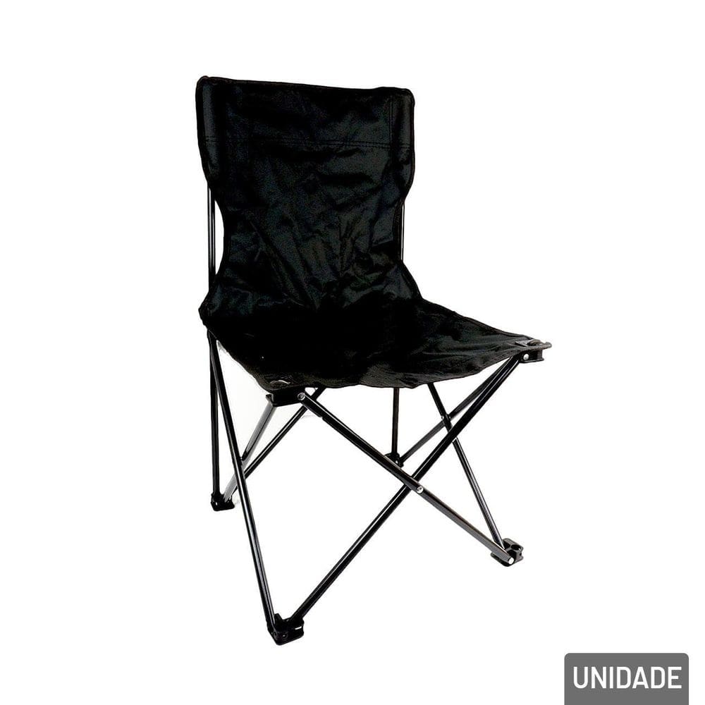 Cadeira Dobrável de Metal Impermeável 73x39cms - Tudo em Caixa