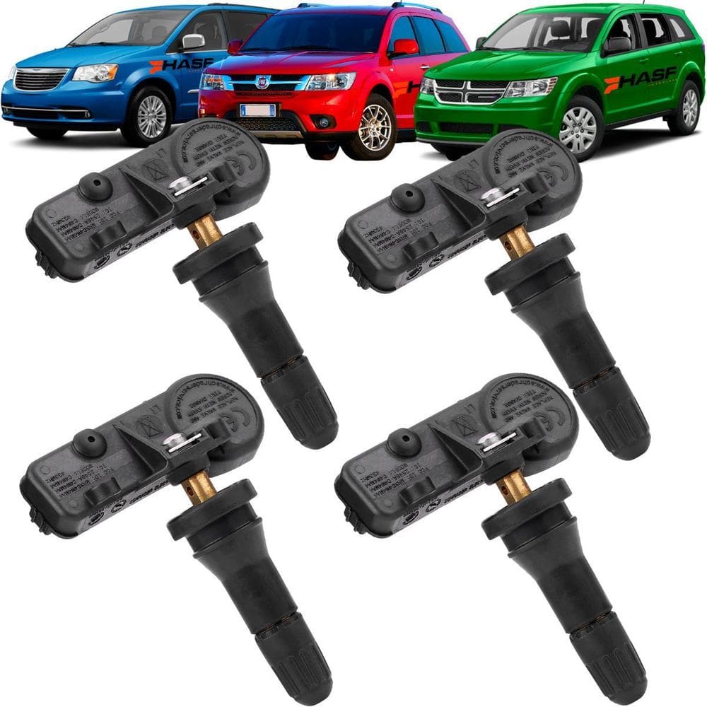 Kit 4 Sensor Pressão Pneu Tpms Fiat Freemont Dodge Journey