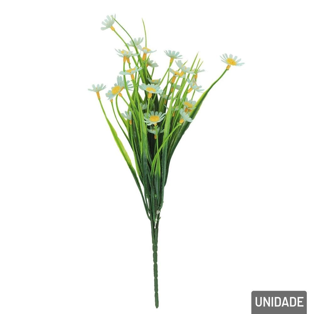 Buquê de Flores 36cm Artificial Margarida Color - Tudo em Caixa