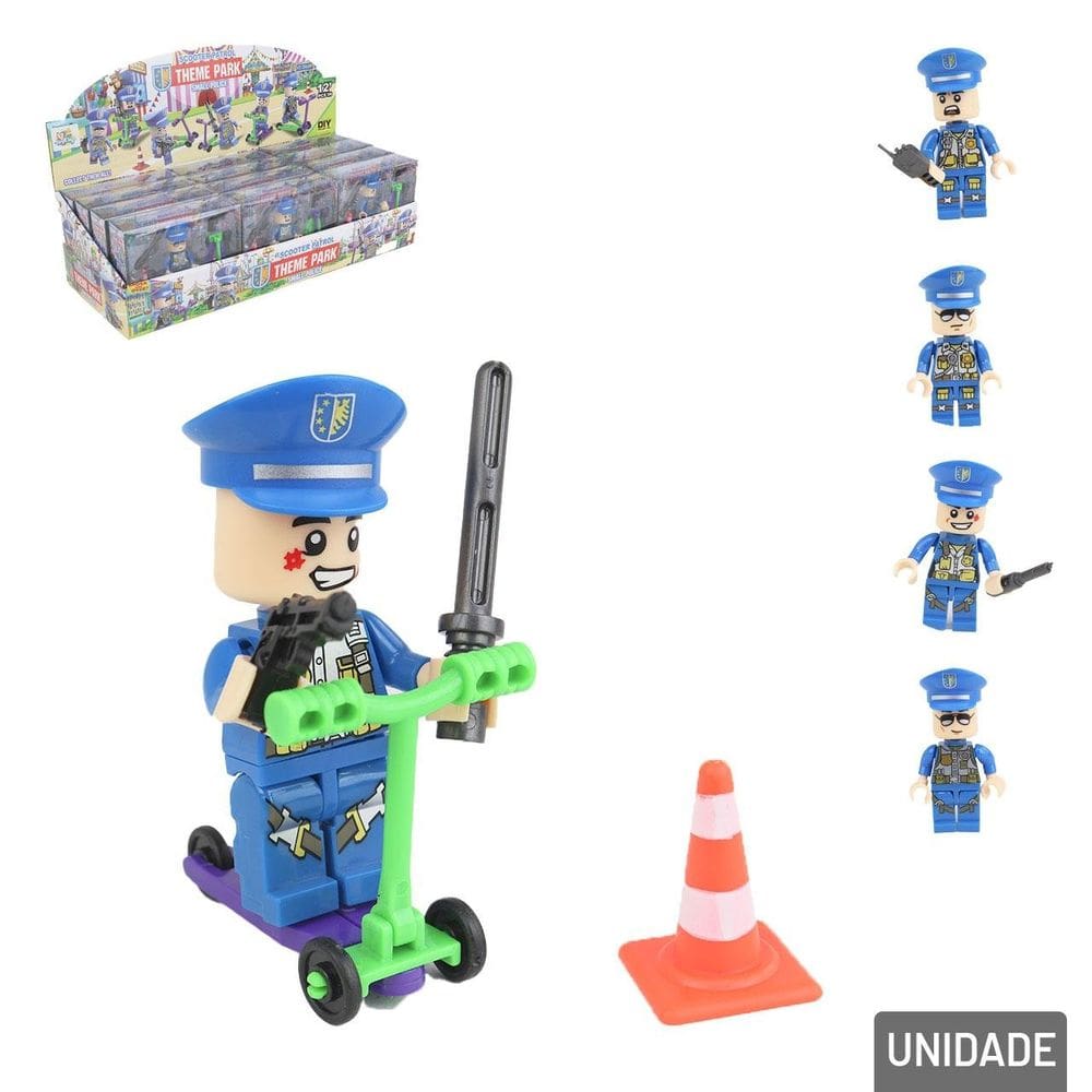 Boneco Monta e Desmonta Patrulha Scooter - Tudo em Caixa