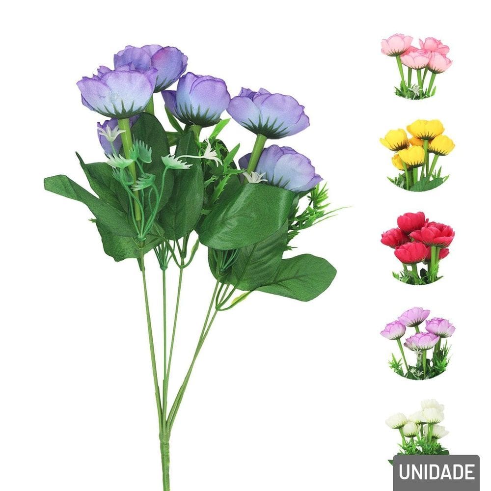 Buquê de Rosas 35cm Artificial Color - Tudo em Caixa