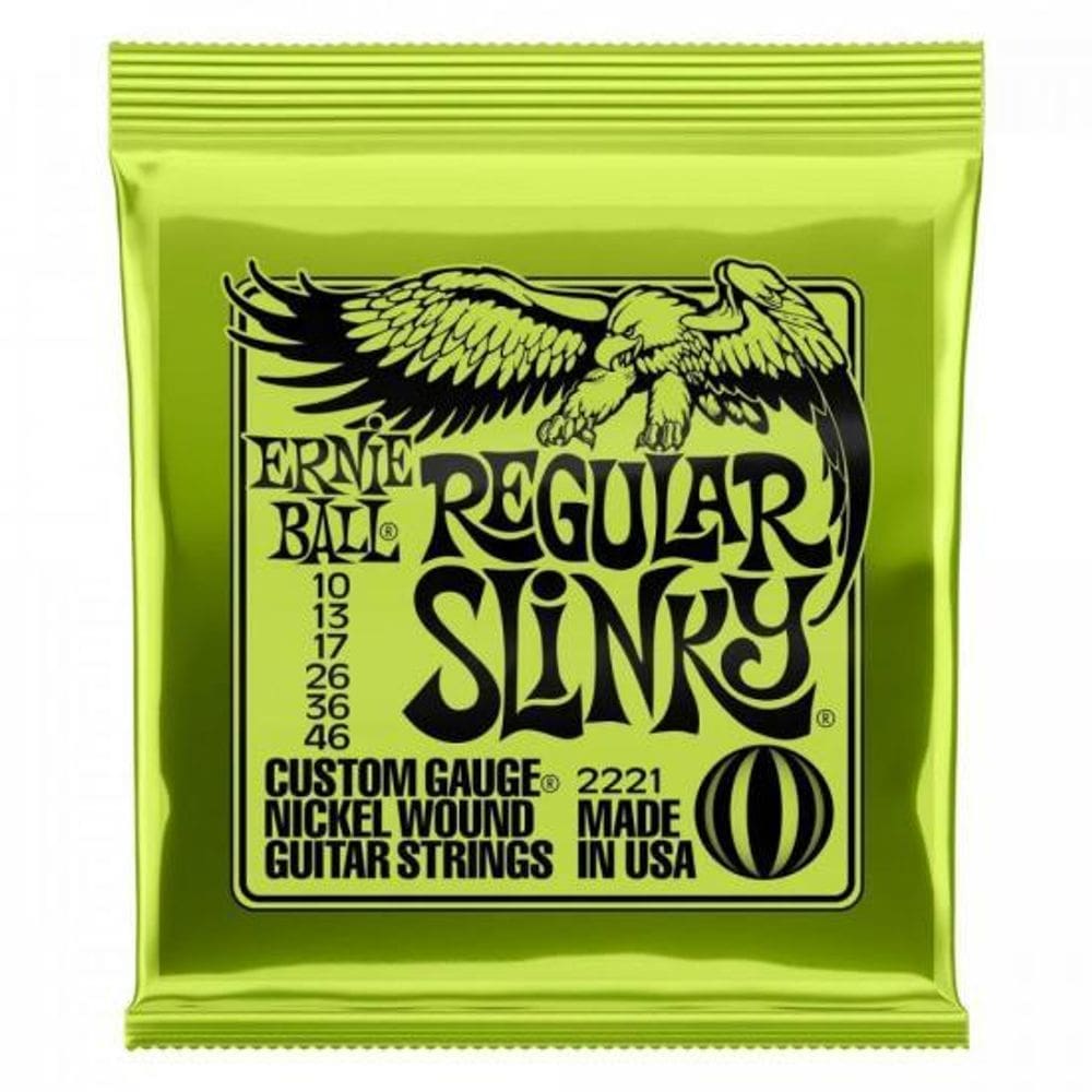 Encordoamento Para Guitarra 0.10 Niquel Regular Slinky 2221 Ernie Ball [F002]