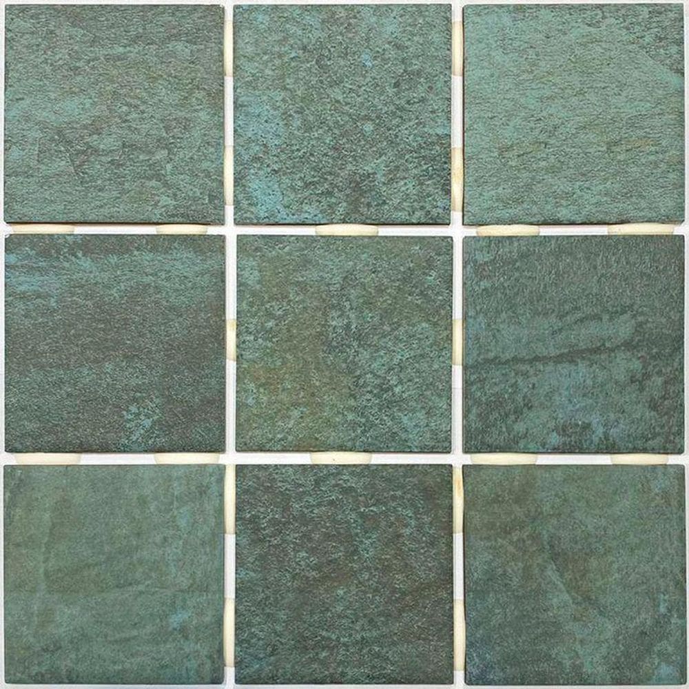 Revestimento Fachada Piscina Verde 30,7x30,7cm Seychelles Caixa 2,07m² Ceral