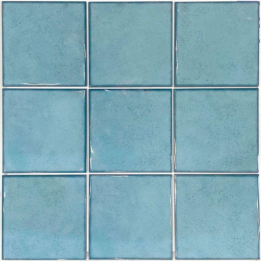 Revestimento Fachada Piscina Azul 30,7x30,7cm Sardenha Caixa 2,07m² Ceral