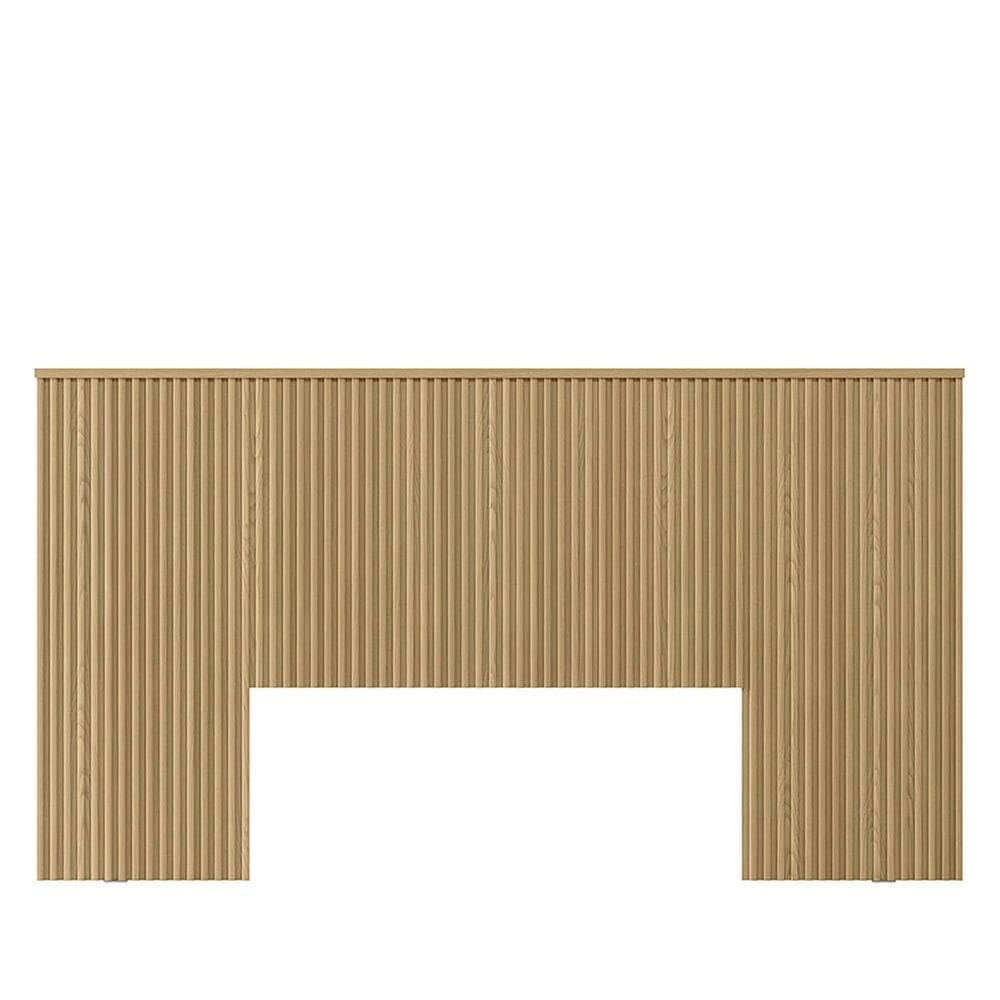 Cabeceira Casal Ripada 133x241com Frame Alexa Carvalho - EdeCasaMoveis