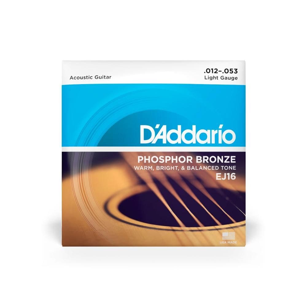 Cordas Para Violão Aço D Addario Phosphor Bronze Ej16 .012-.053 [F108]
