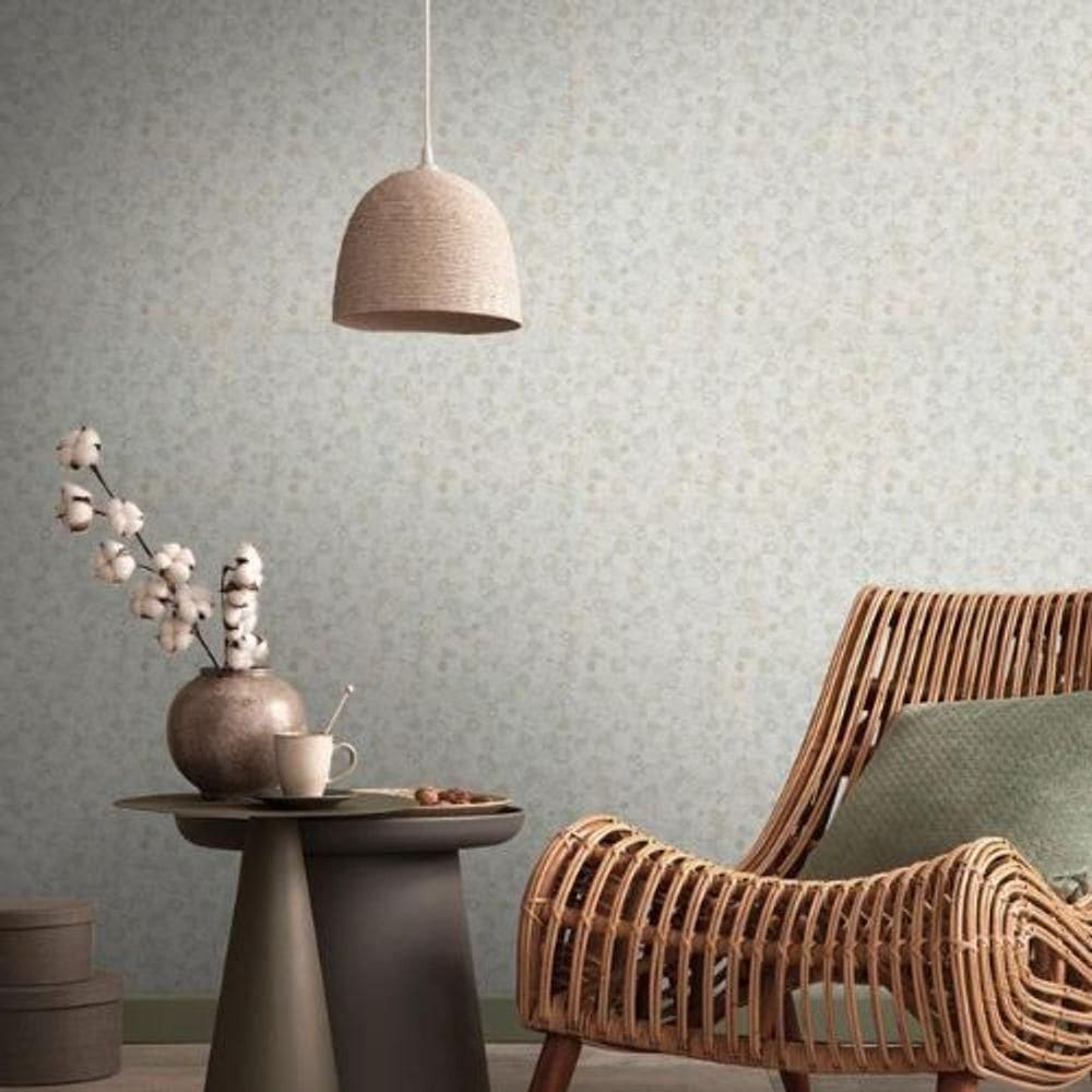 Papel De Parede Metropolitan Stories 3 Floral Cinza 391112ms