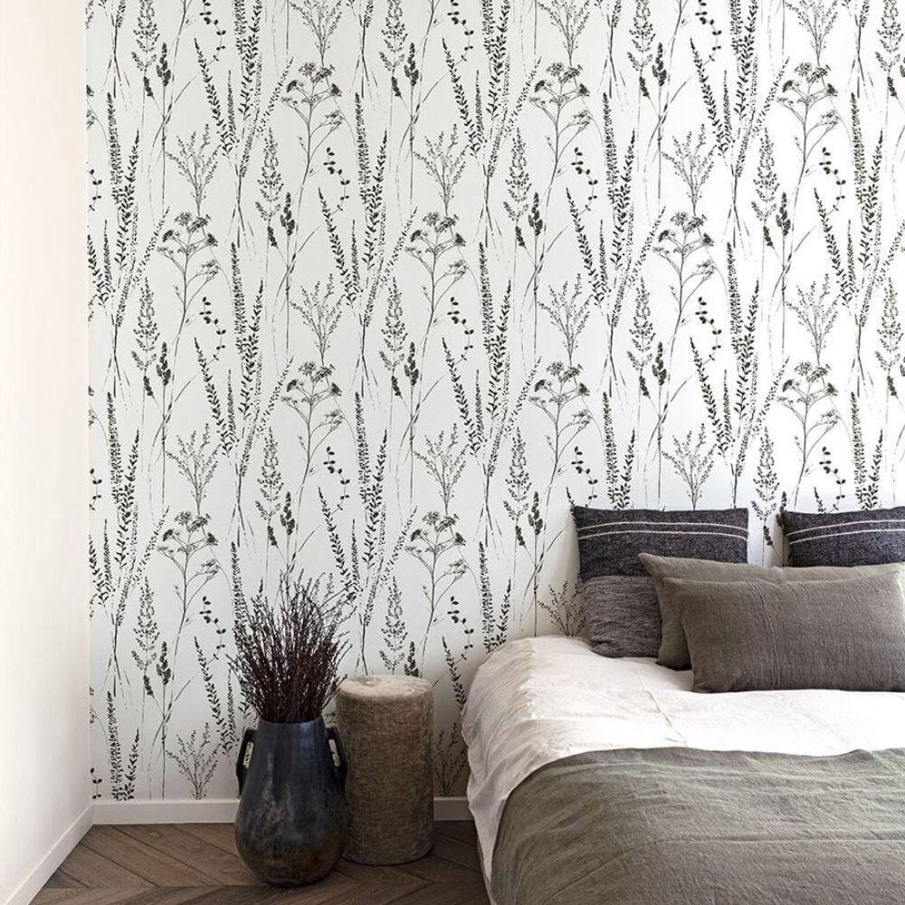 Papel De Parede Ciara Folhagem Branco A64201