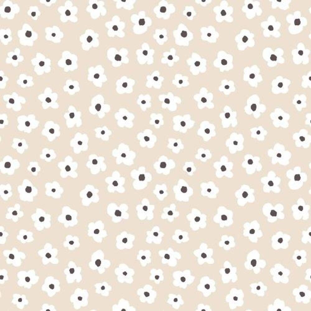 Papel De Parede Minime Floral Bege 17138