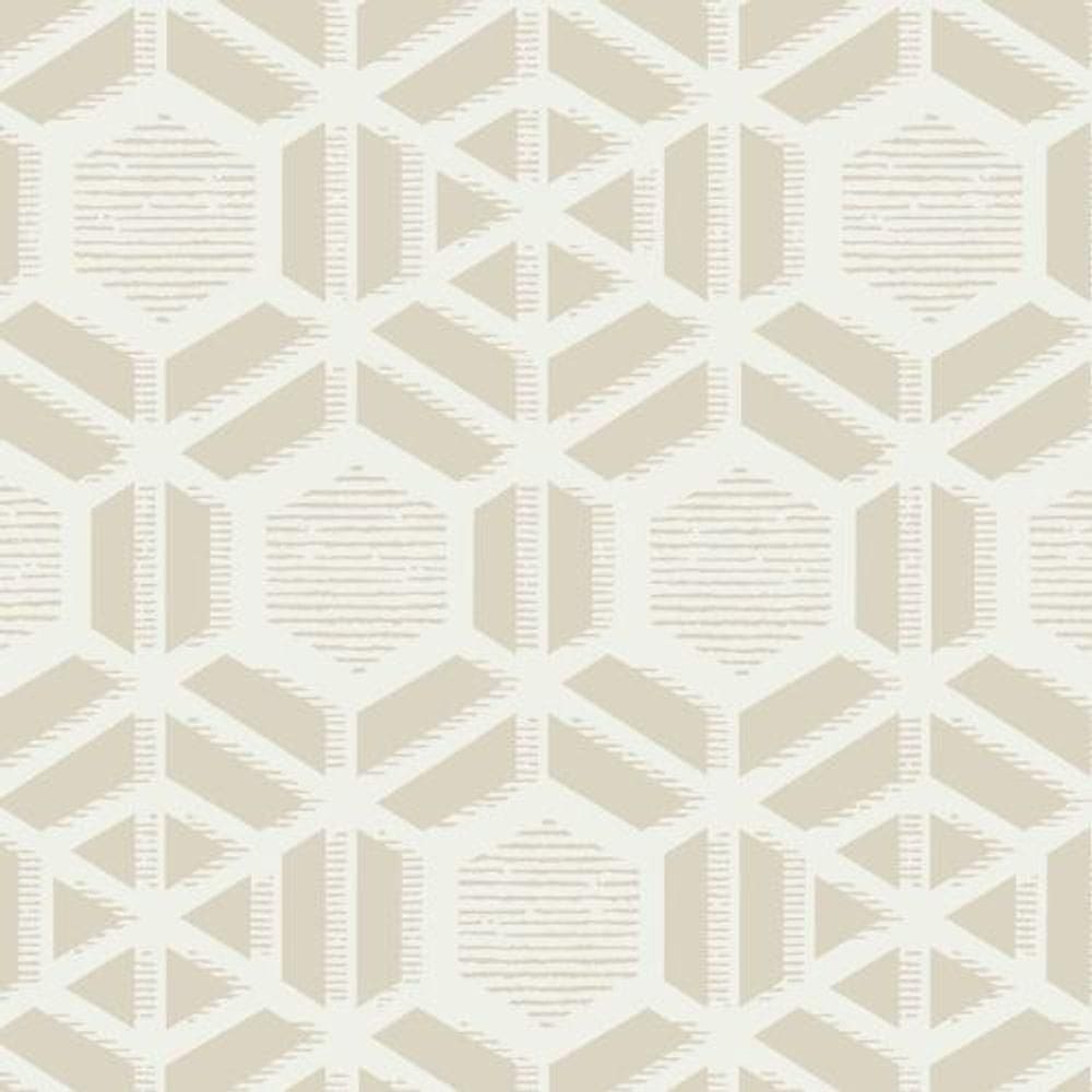 Papel De Parede Capri Geométrico Bege 190512604