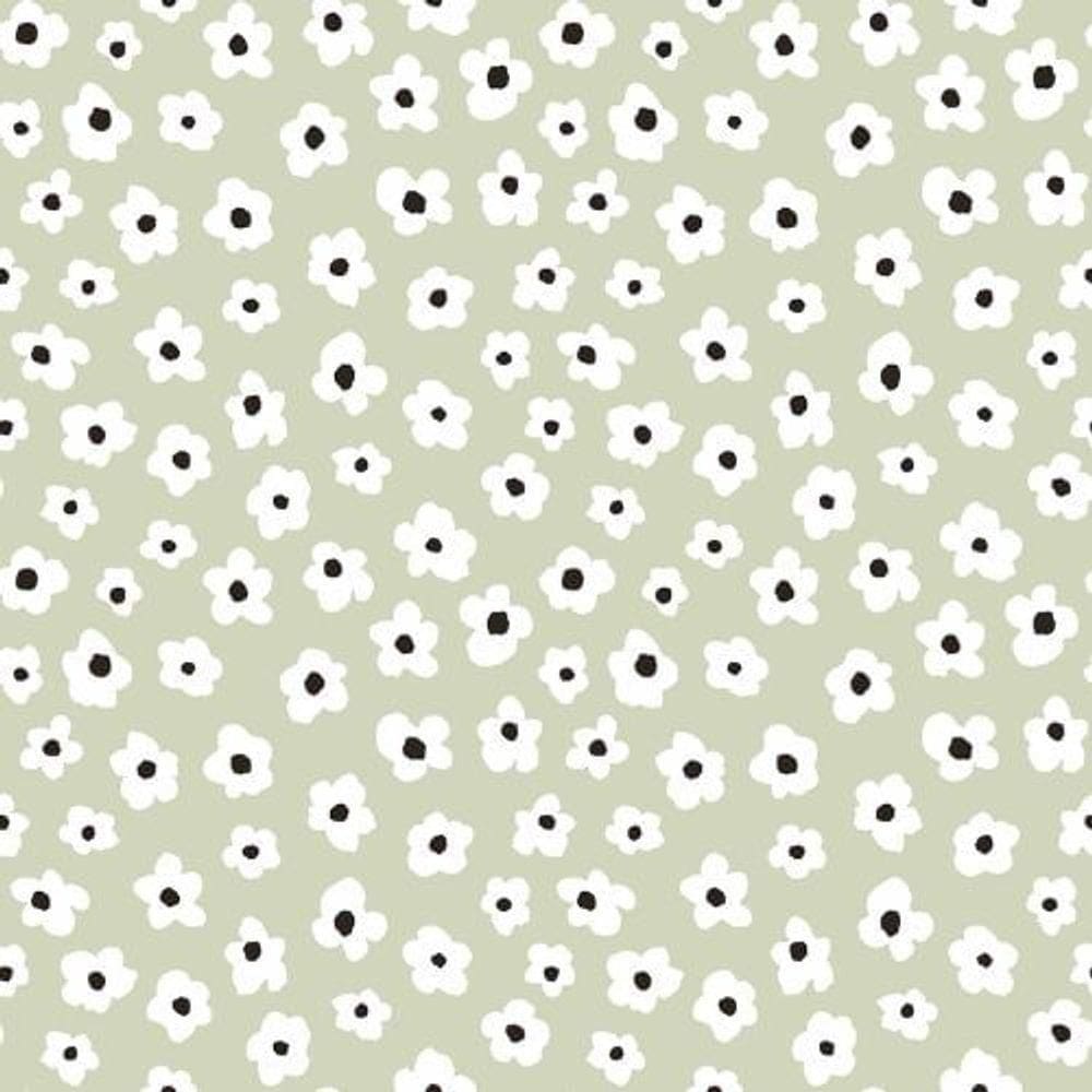 Papel De Parede Minime Floral Verde 17137