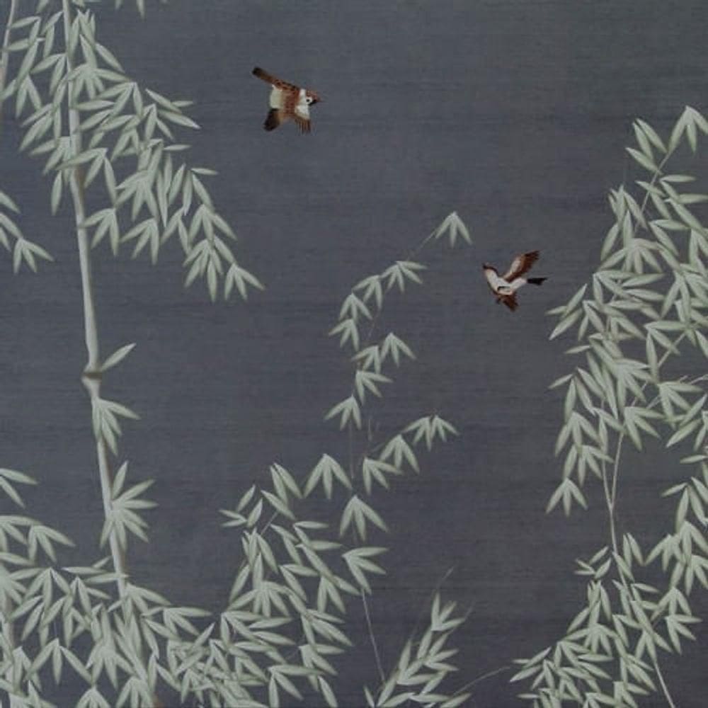 Mural De Parede Classic Designs Folhagem Azul M170306