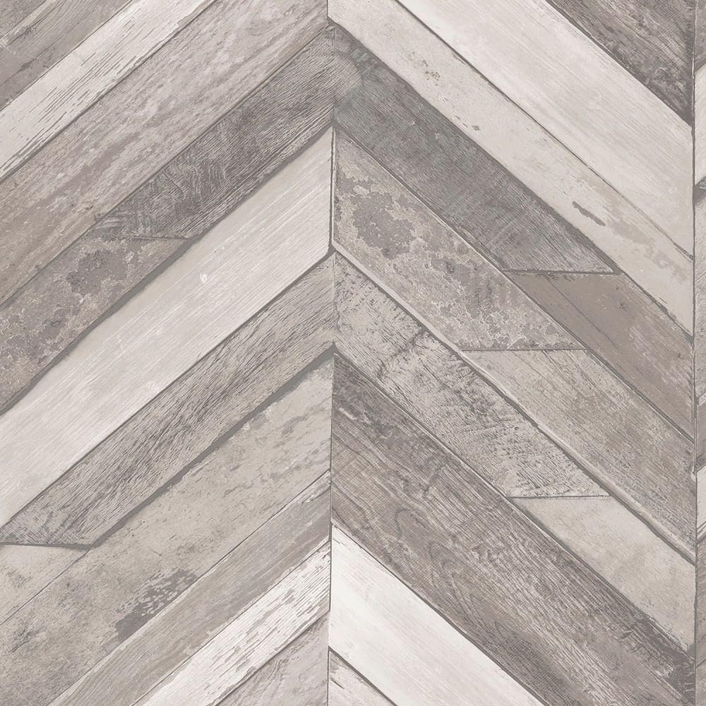 Papel De Parede Exposure Ep3403 Painel De Madeira Chevron - Rolo: 10m X 0,53m