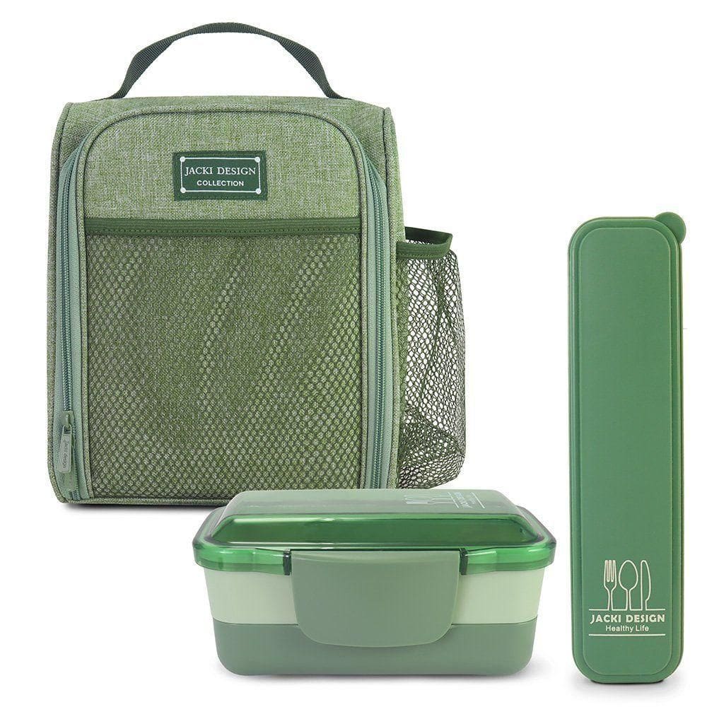 Kit Bolsa Térmica, Marmita, Porta Talheres Joy Verde