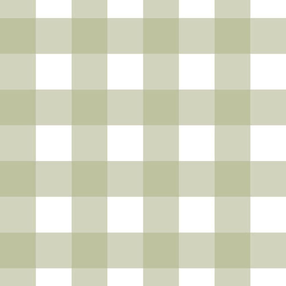 Papel De Parede Doce Estilo Xadrez Verde 82137