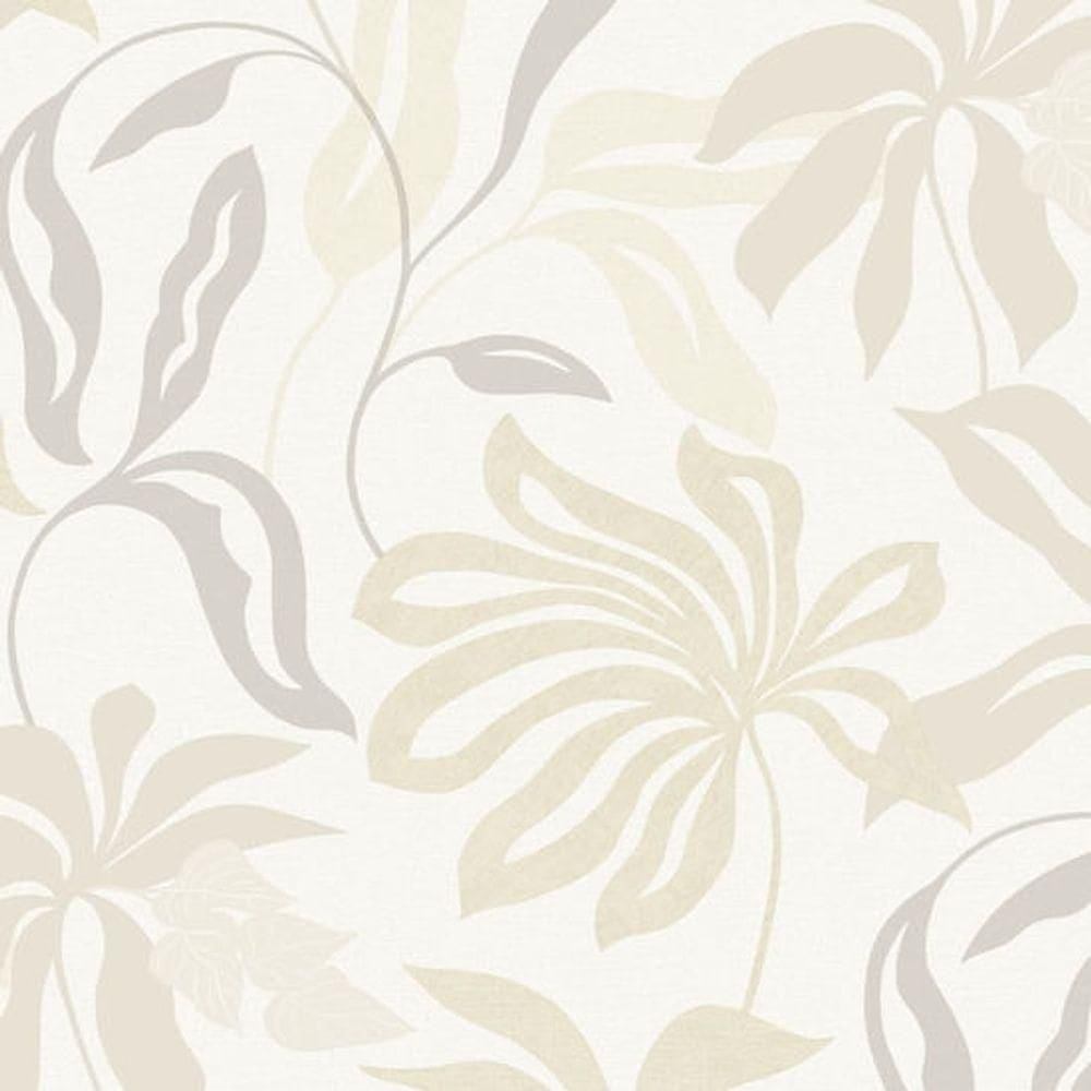Papel De Parede Marbelina Ii Folhagem Branco Ur3419