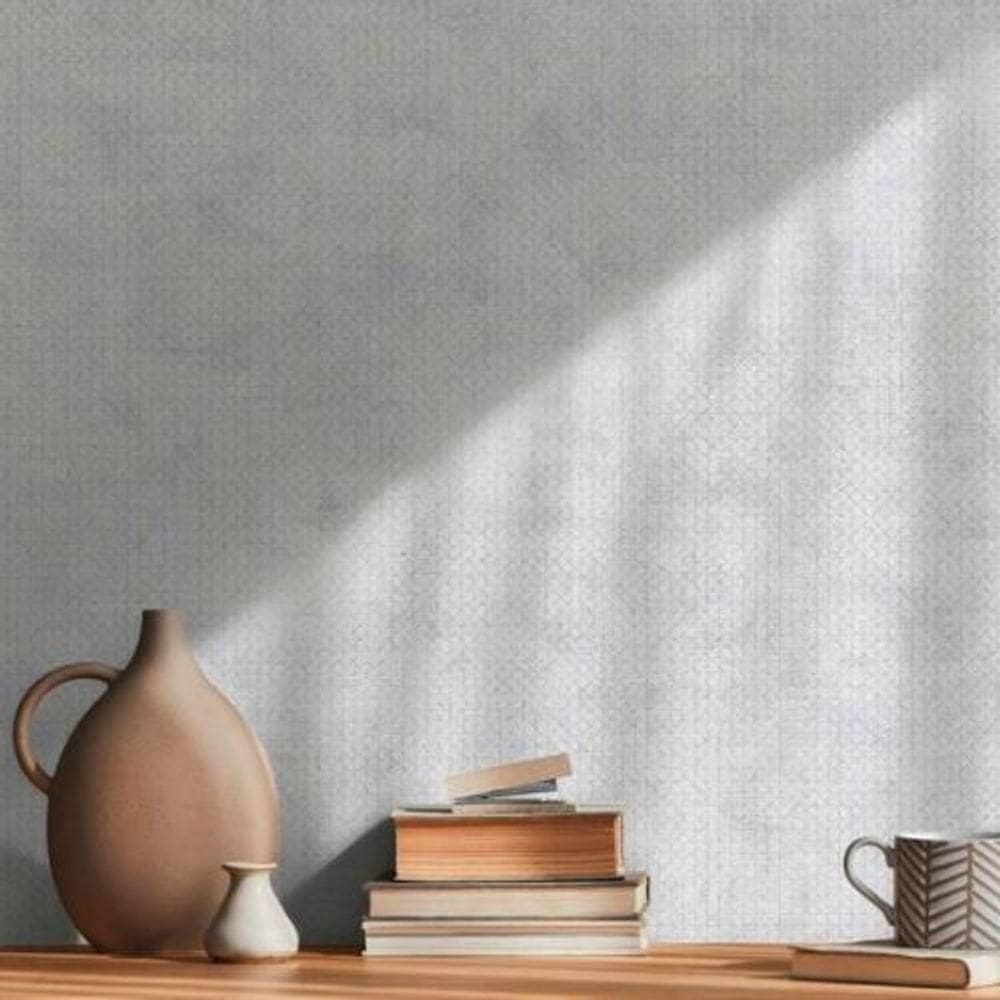 Papel De Parede Antigua Geométrico Cinza 388261ag