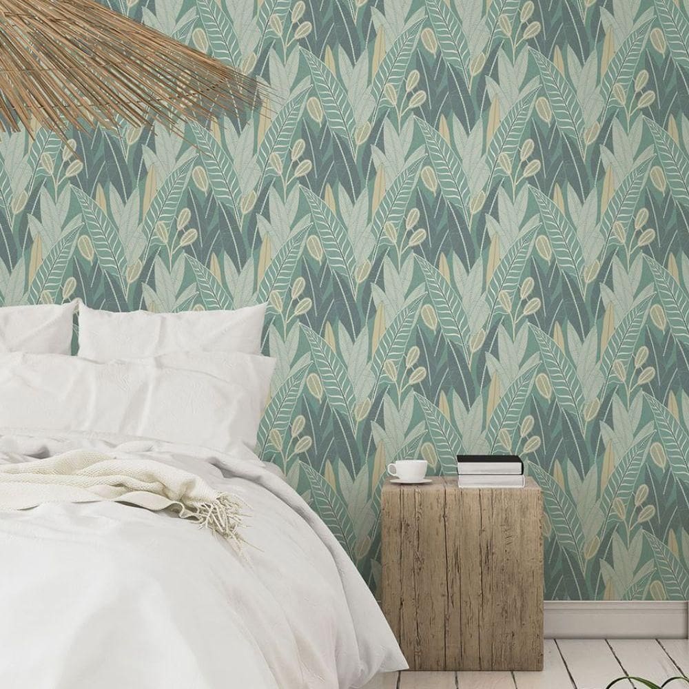 Papel De Parede Ciara Folhagem Verde A65703