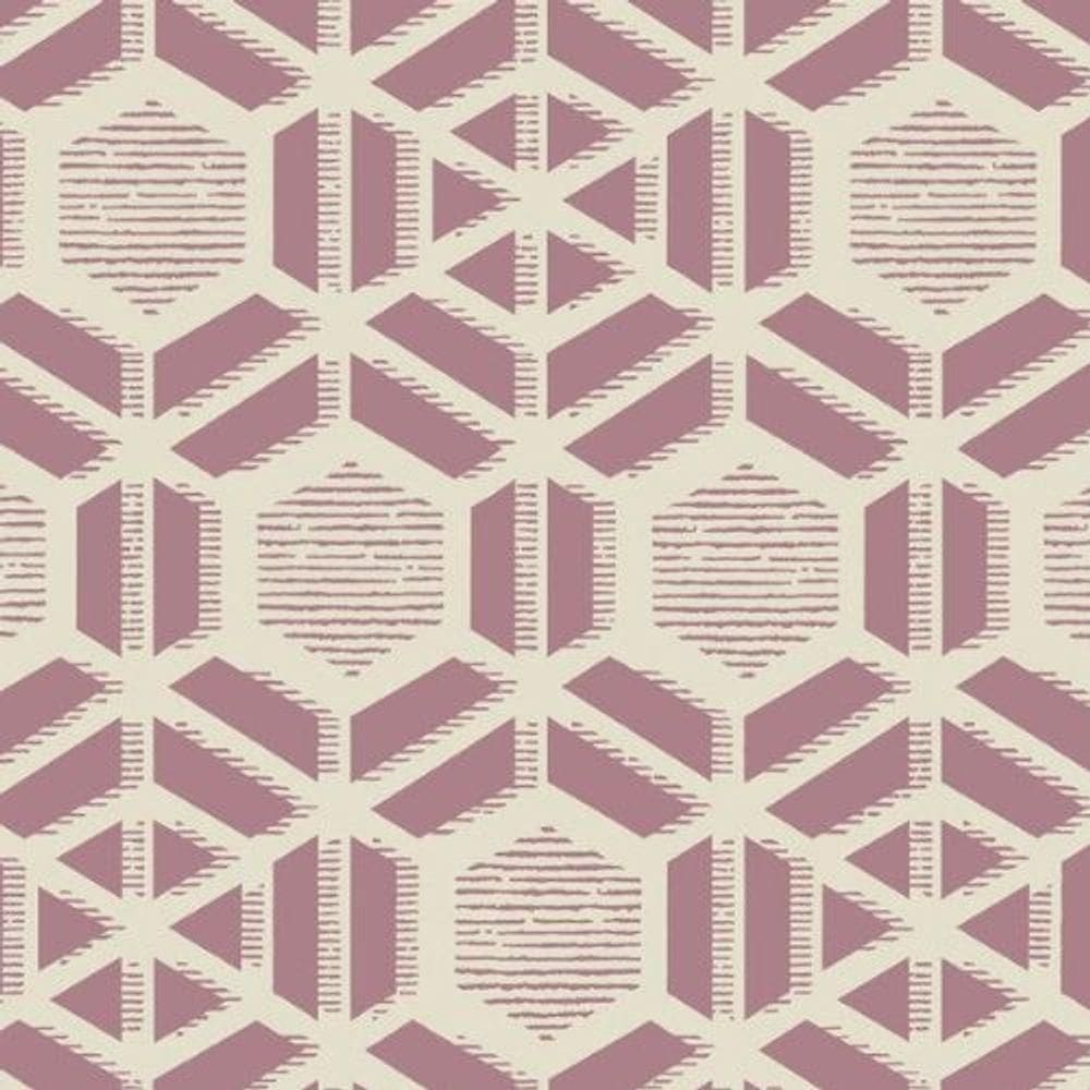 Papel De Parede Capri Geométrico Rosa 190512603
