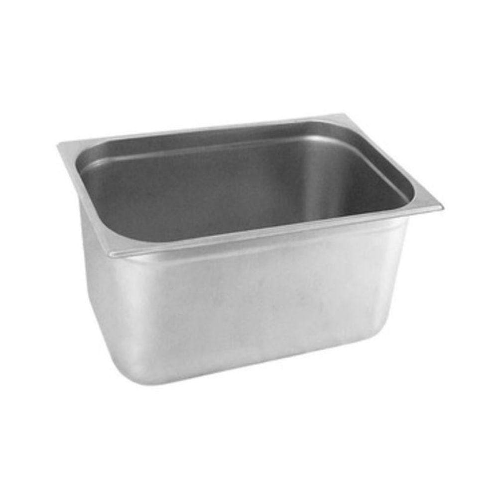 Kit 6 Cubas Gastronomica Inox 1-2x200mm Com Tampas Brasinox