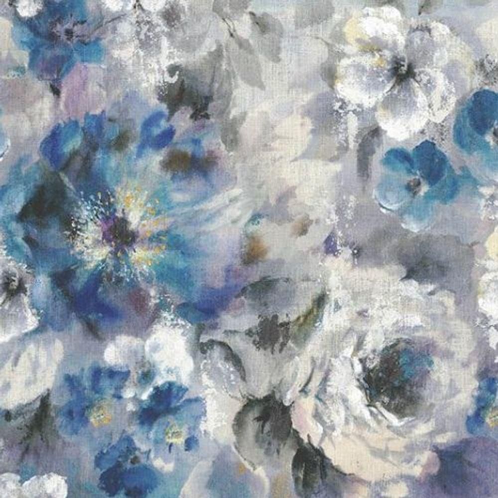 Painel De Parede Capri Floral Azul 190613001