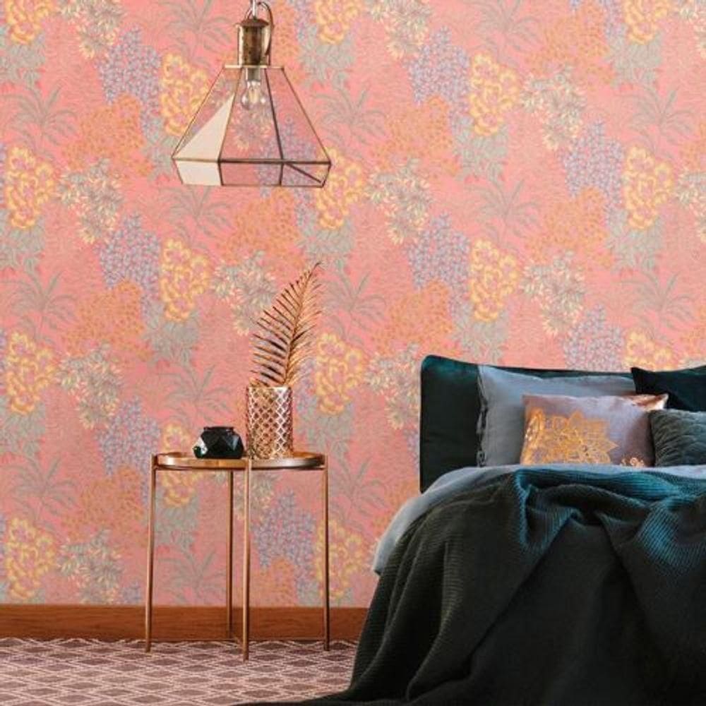 Papel De Parede Metropolitan Stories 3 Floral Rosa 391284ms