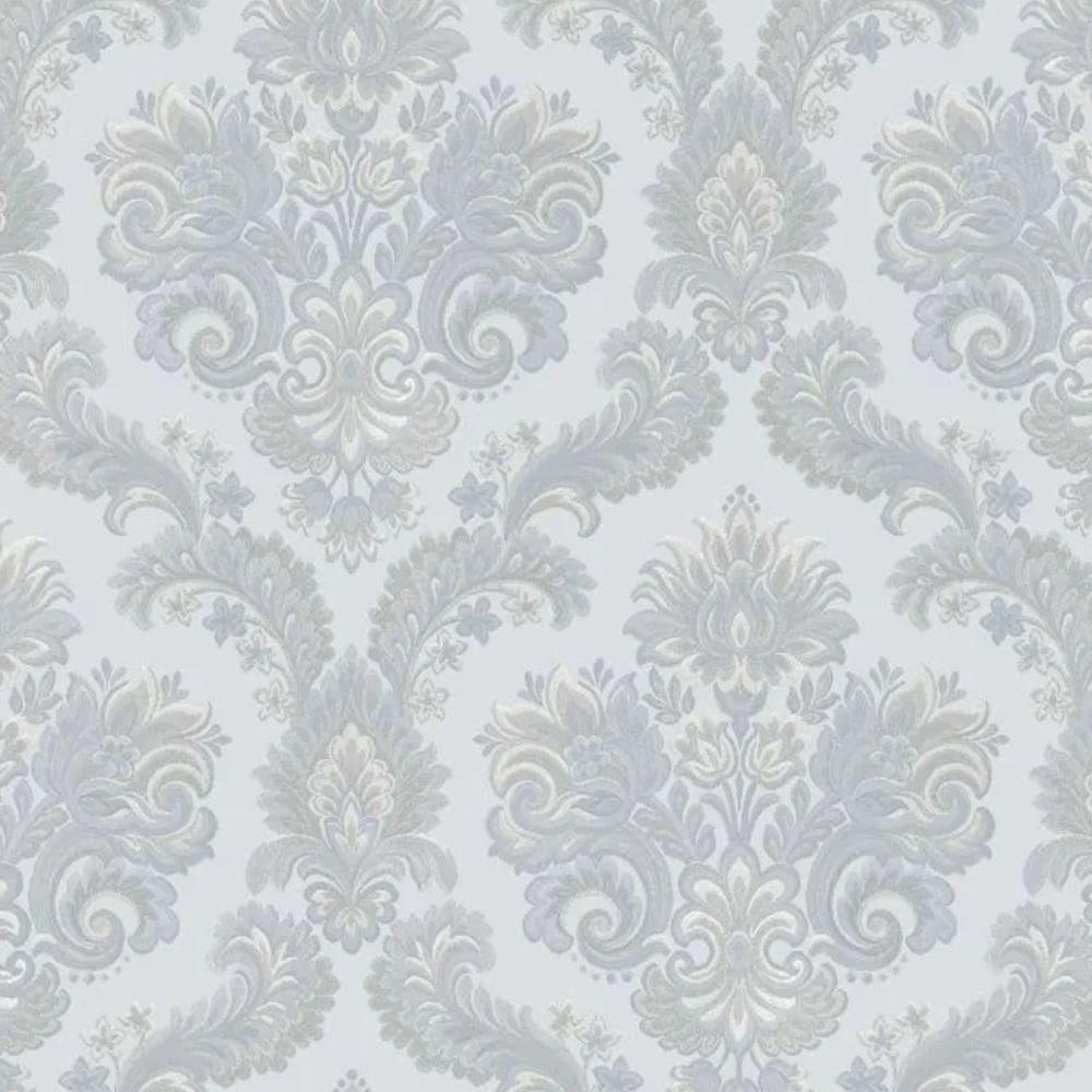 Papel De Parede Thema Damask Azul 28826