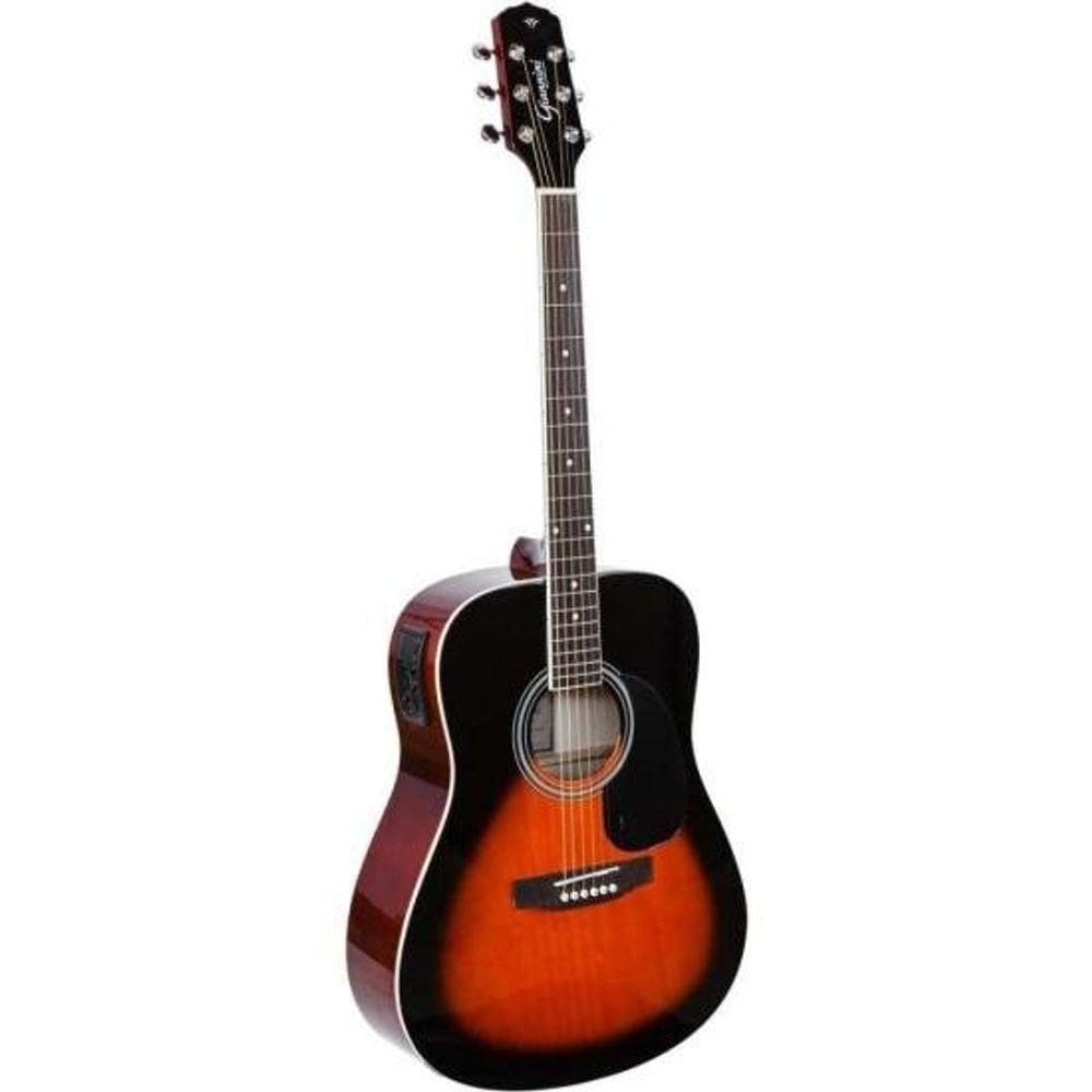 Violão Giannini Gd1 Eq Eletroacústico Dreadnought 3 Tone Sunburst