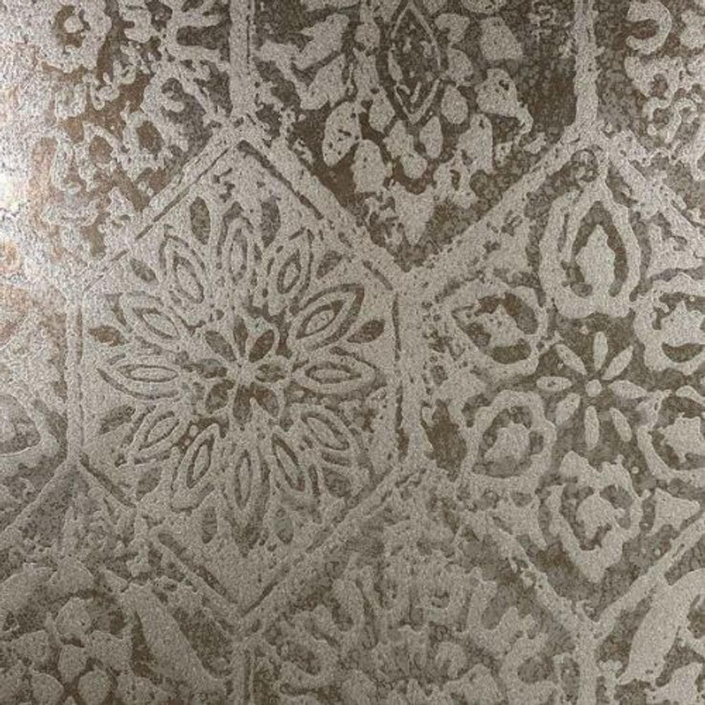 Papel De Parede Capri Arabesco Dourado 190512902