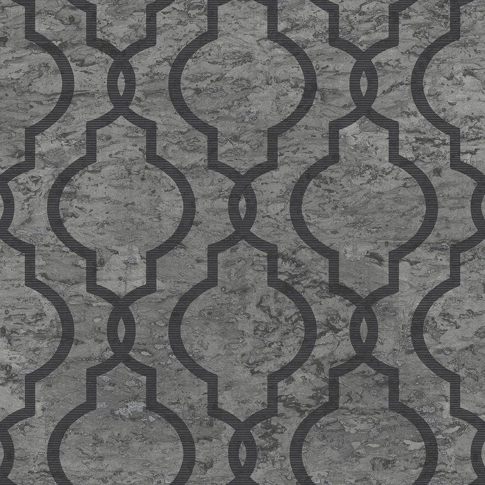 Papel De Parede Shimmer Geometria Em Mármore Uk20920 - Rolo 10m X 0,52m