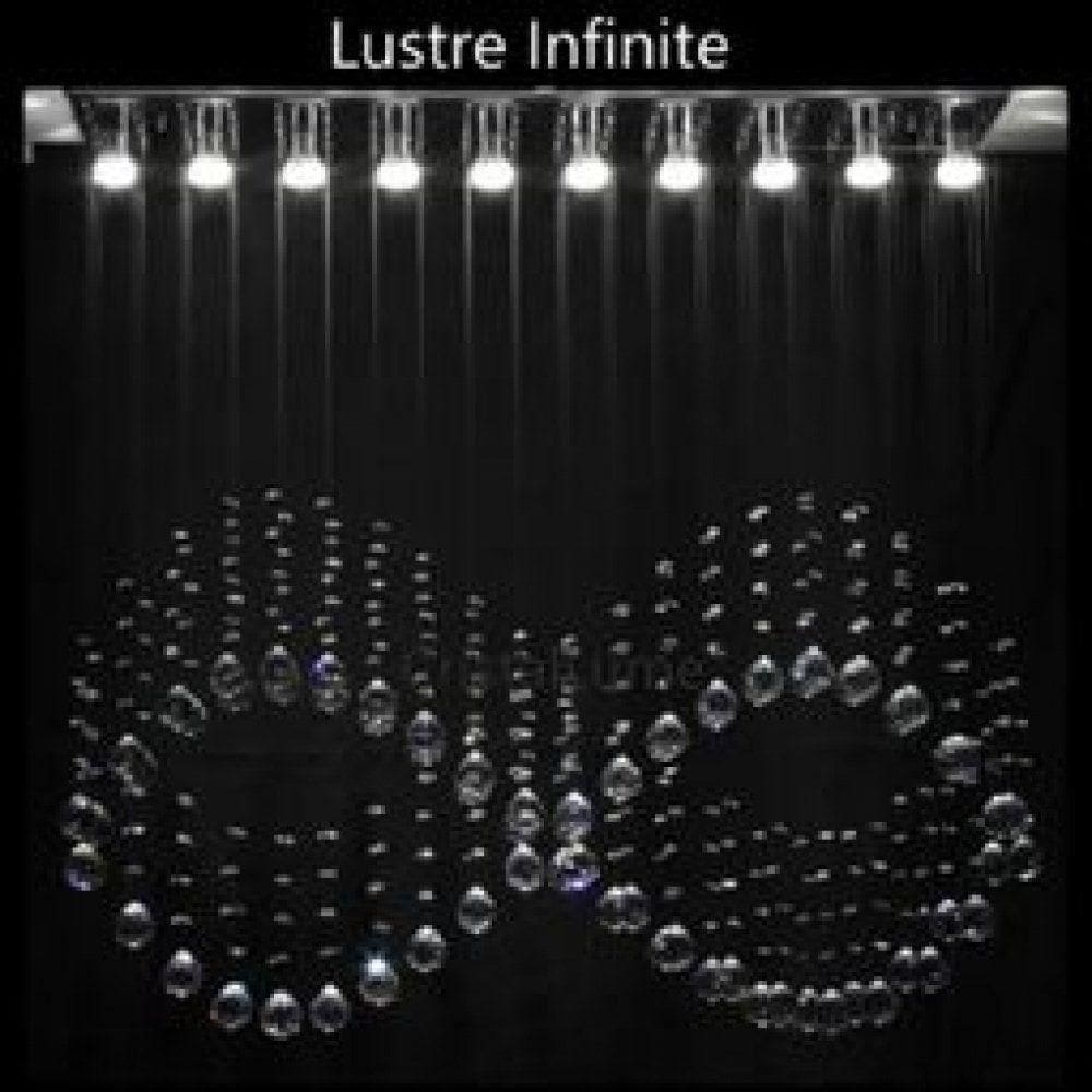 Lustre Para Sala, Quarto, Hall, Sala De Jantar Em Cristal K9 Base 18x100 100cm