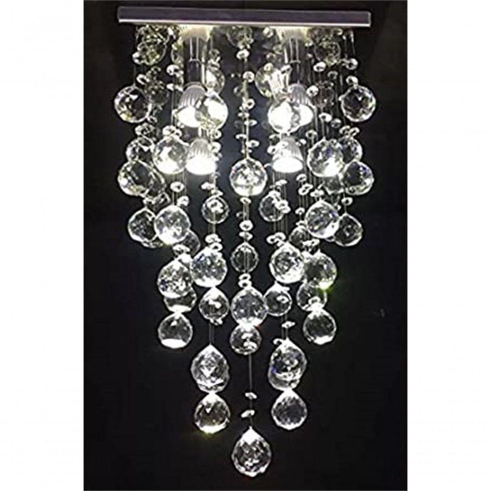 Lustre Para Sala, Quarto, Hall, Cozinha, Sala De Jantar, Corredor Em Cristal K9 Base 30x30 60cm