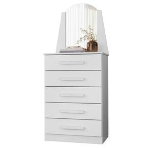 Cômoda Para Quarto Com Penteadeira Laris A02 Branco Mpozenato