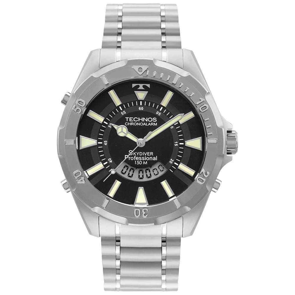 Relógio Technos Masculino Skydiver Prata - Wt205fy/1p Wt205fy/1p