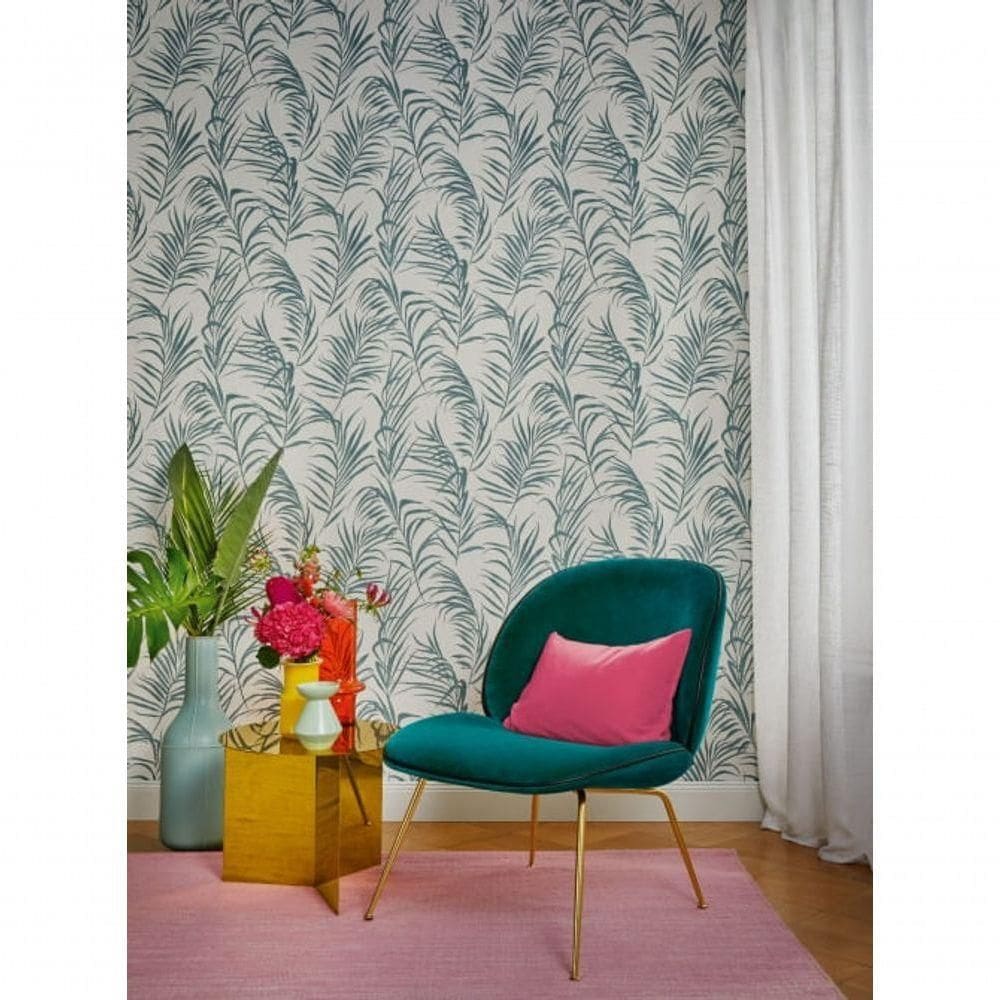 Papel De Parede Barbara Home Folhagem Verde 560879